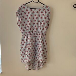 Twik Striped Dress with Floral Design